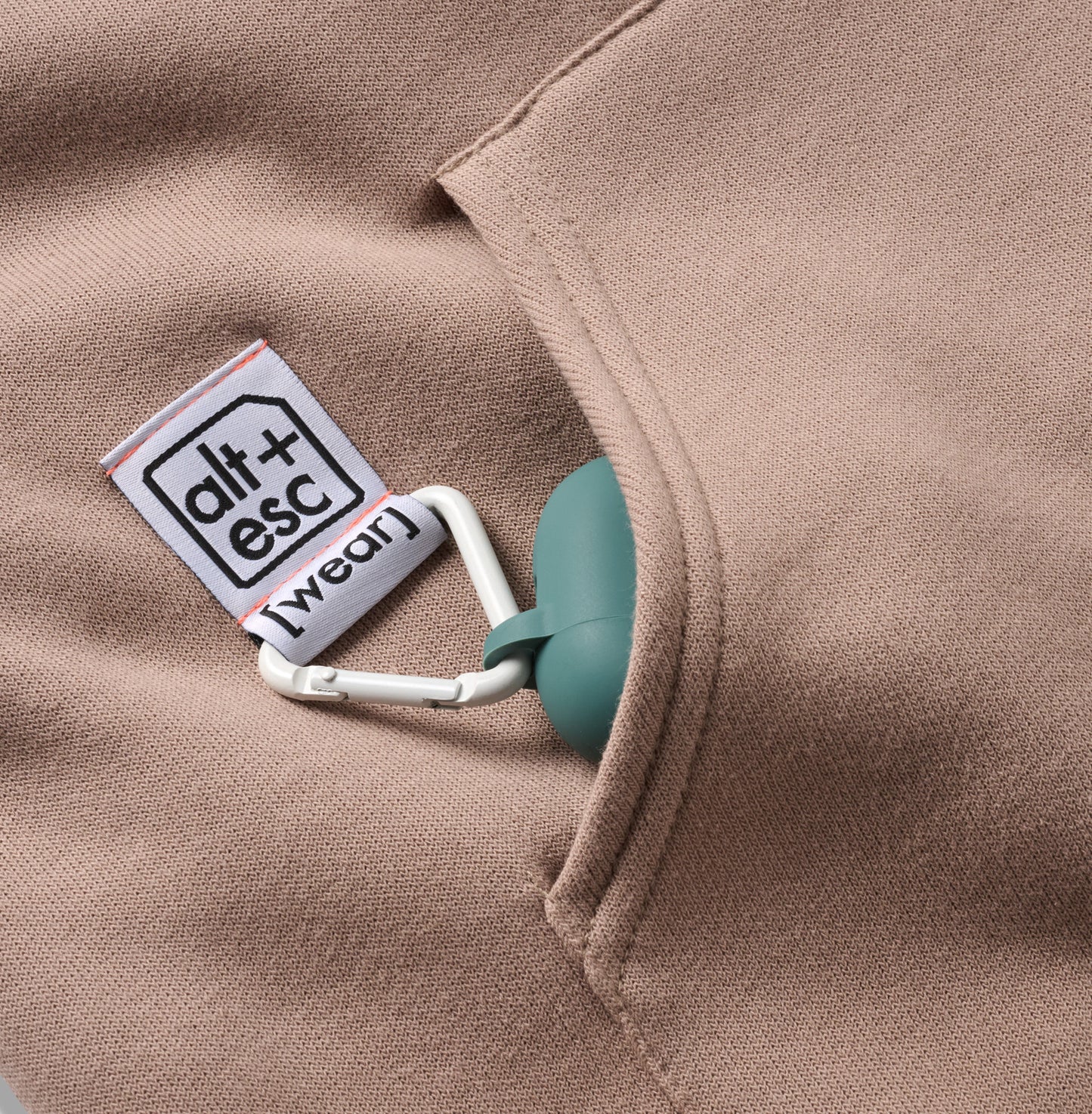 [wear] AirPods® hoodie - sand