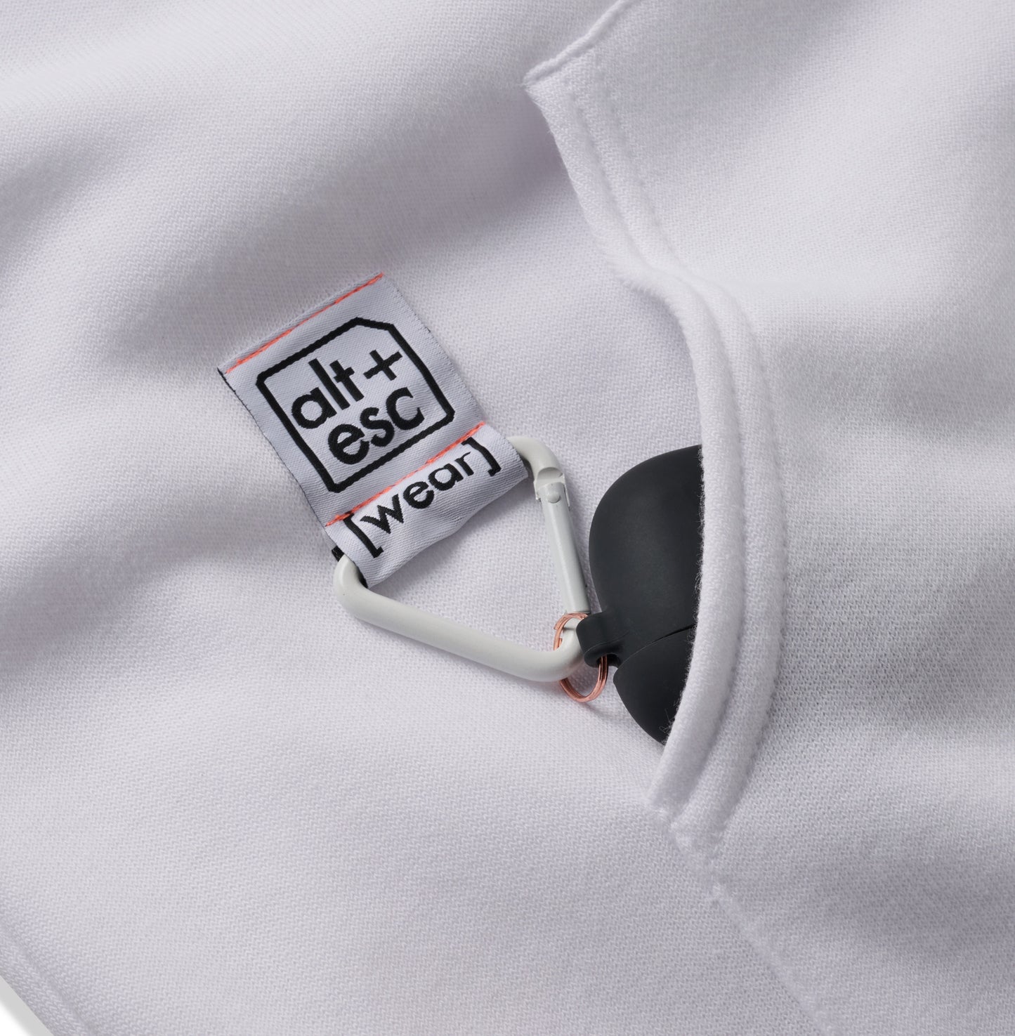 [wear] AirPods® hoodie - white